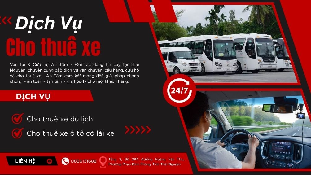 <p style="text-align: center;"><strong>Cho thuê xe</strong></p>